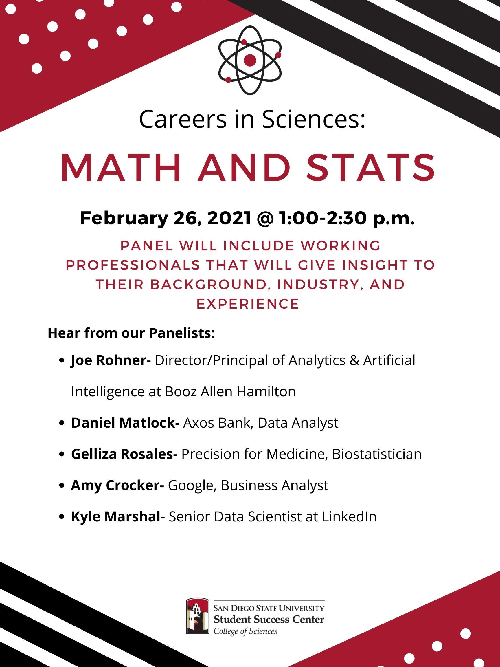careers in sciences 20-21 flyer